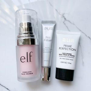 NEW 3-Piece Pur Elf Milani Makeup Primer Bundle